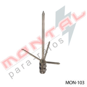 Captor Franklin latão niquelado 2 descidas